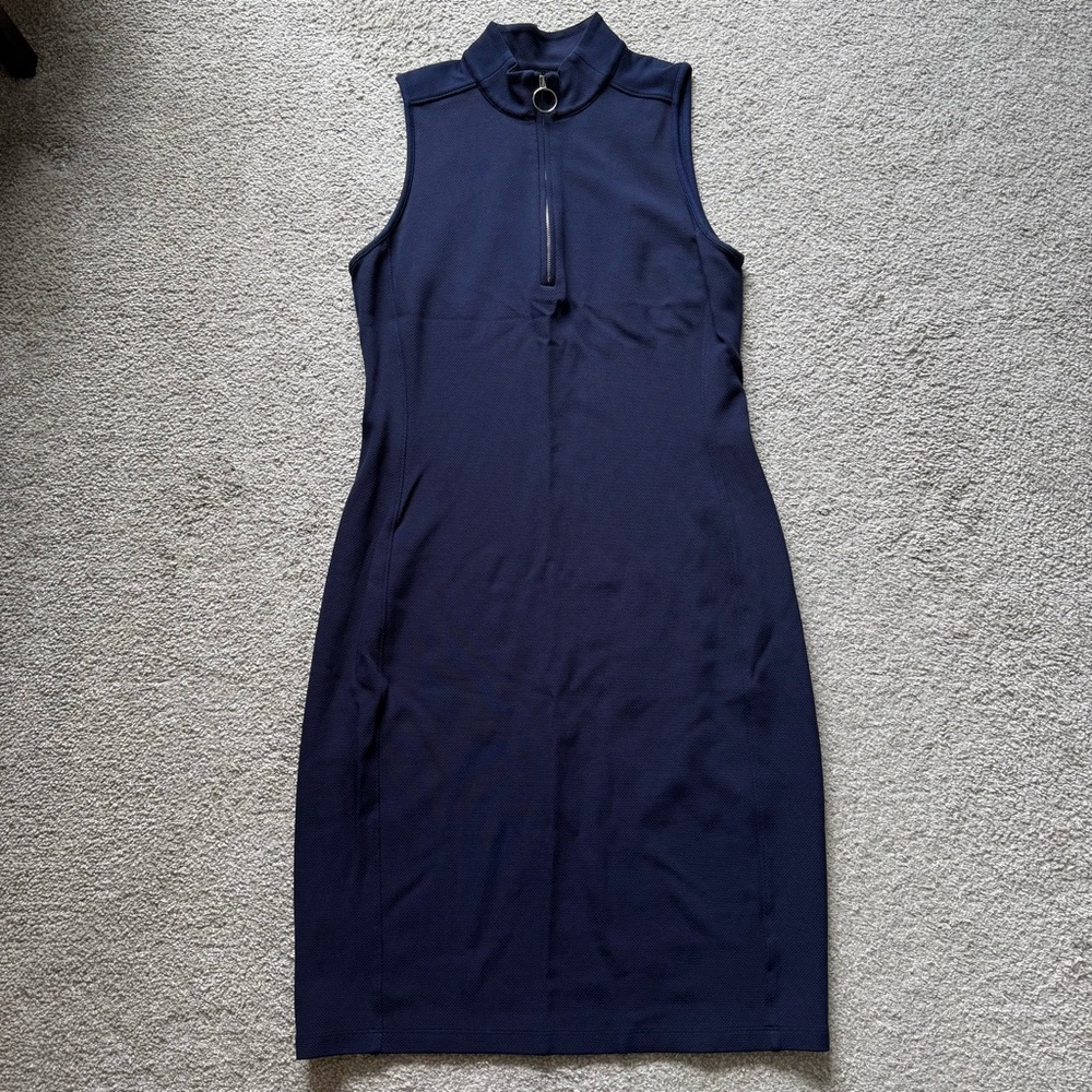 Lauren Ralph Lauren Sleeveless Blue Dress